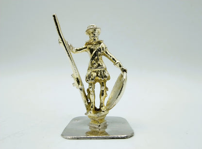 Silberminiatur, Soldat mit Musket, J.A. Karsten, Leeuwarden, ca. 1780