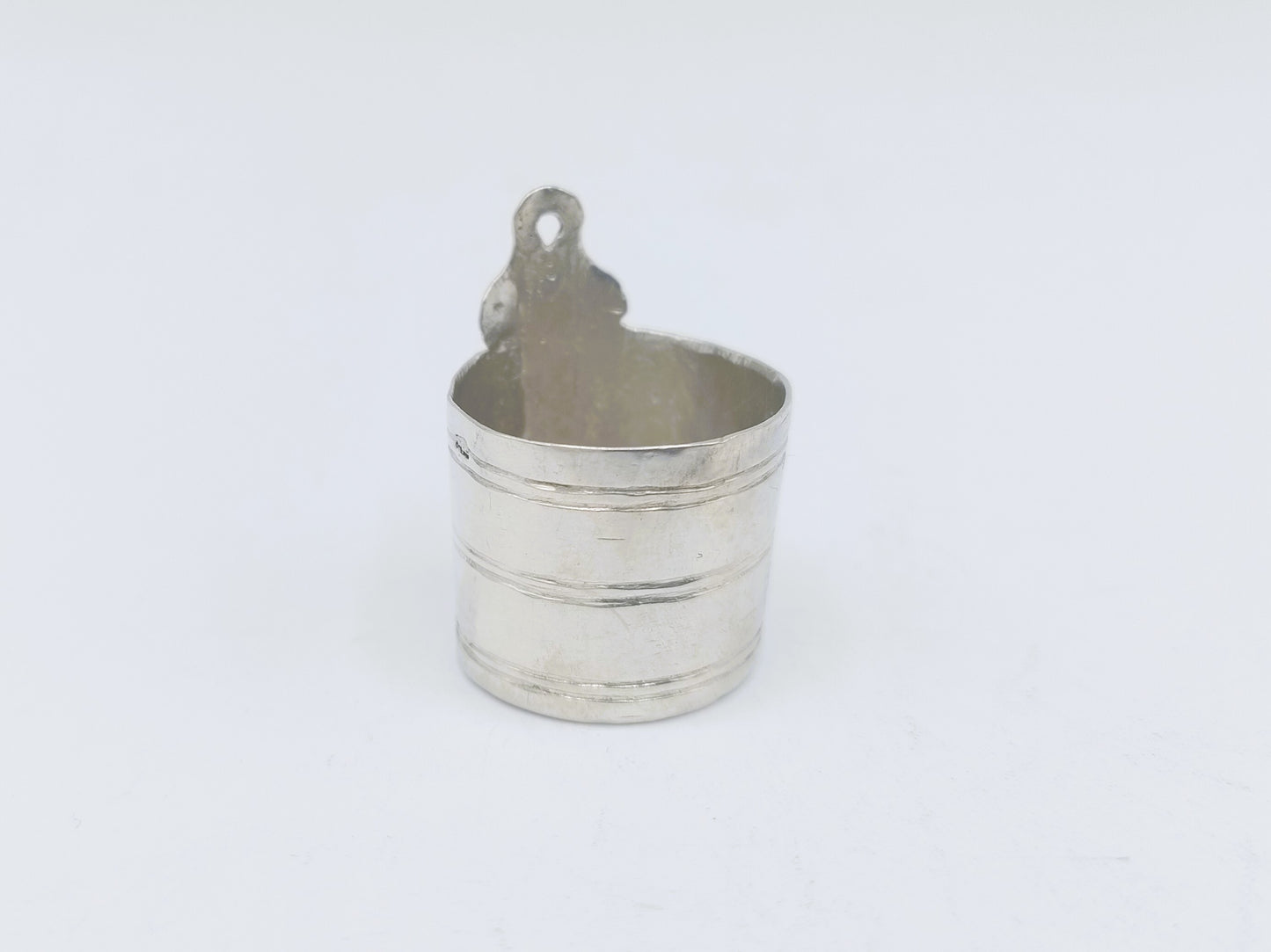 Silver miniature soap dish, 18th century