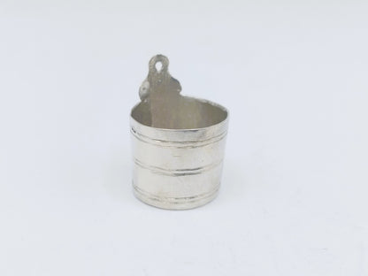 Silver miniature soap dish, 18th century