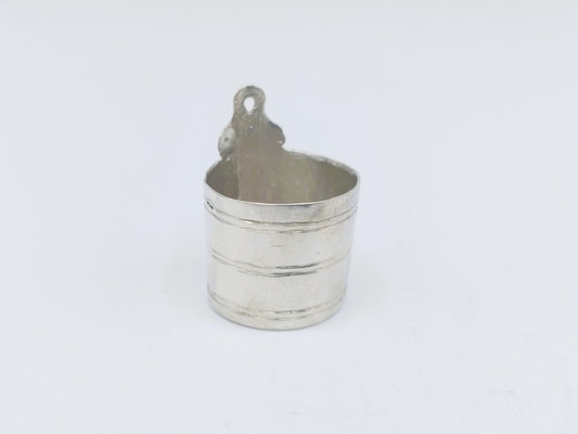 Zilveren miniatuur zeepbakje, 18 eeuws