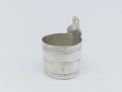 Silver miniature soap dish, 18th century