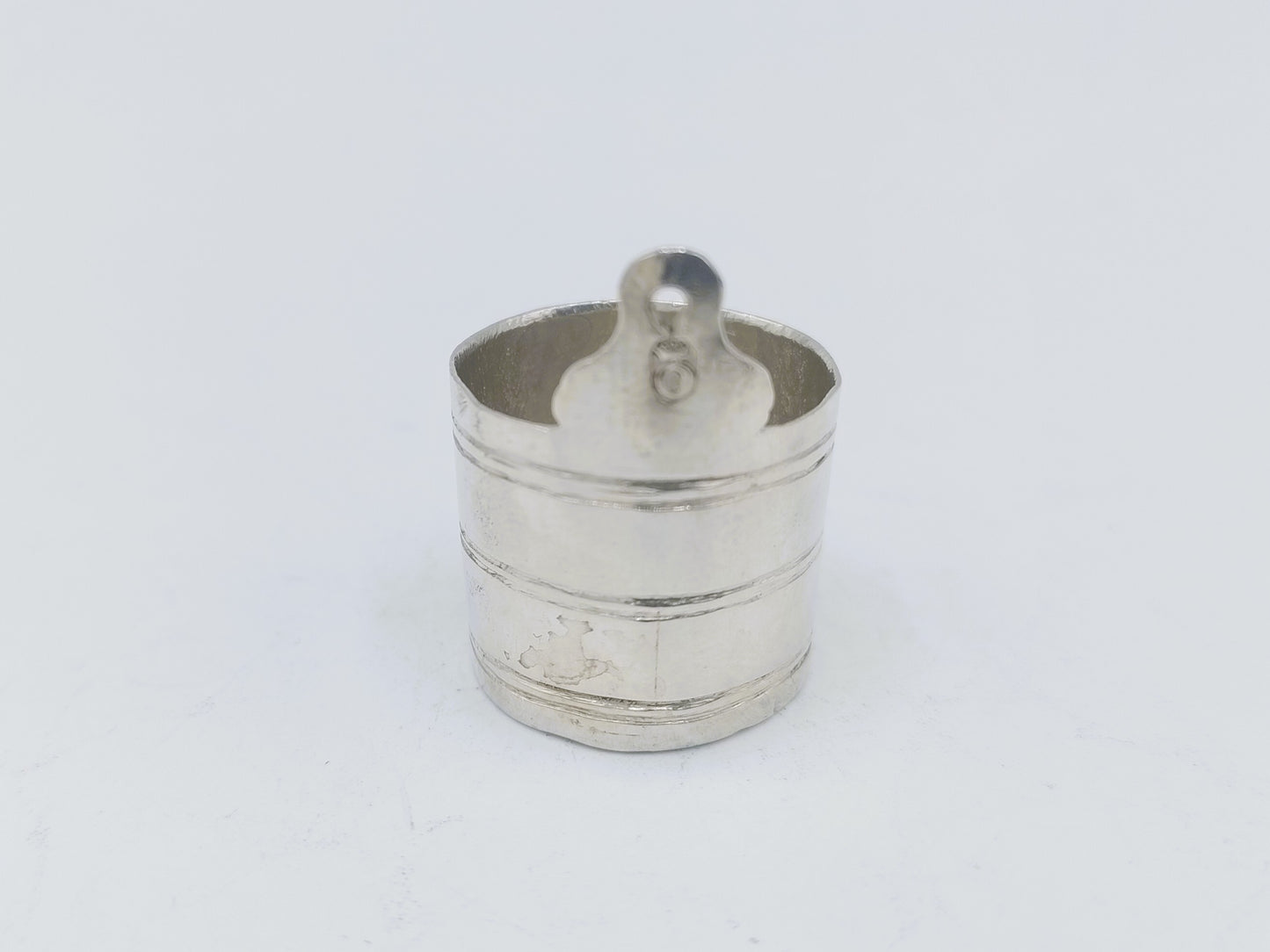 Silver miniature soap dish, 18th century