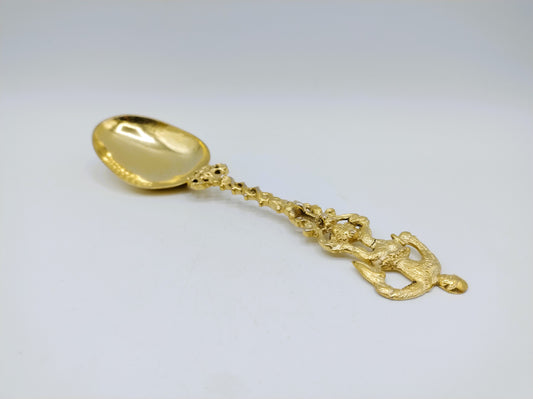 Zilveren geboortelepel, J. de Vries, Sneek, 1761