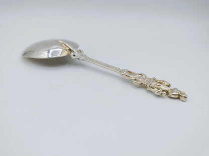 Zilveren geboortelepel, Moederliefde, G. van Velsen, Bolsward, ca. 1725