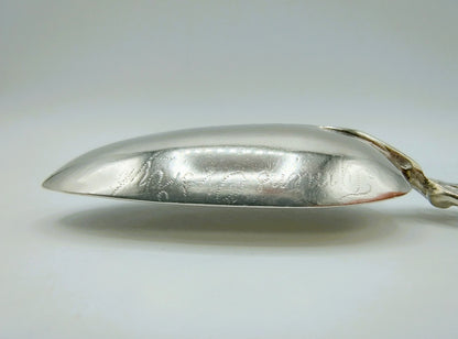 Silberner Geburtslöffel, A. Offringa, Huizum, 1790