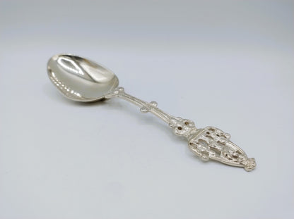 Silver birth spoon, H. Adema, Leeuwarden, 1860