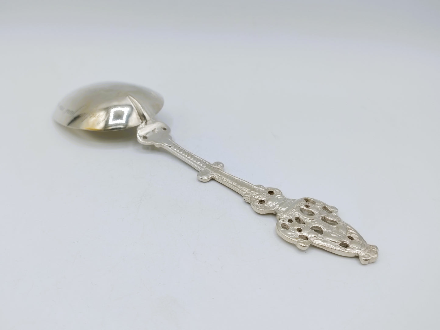 Silver birth spoon, H. Adema, Leeuwarden, 1860