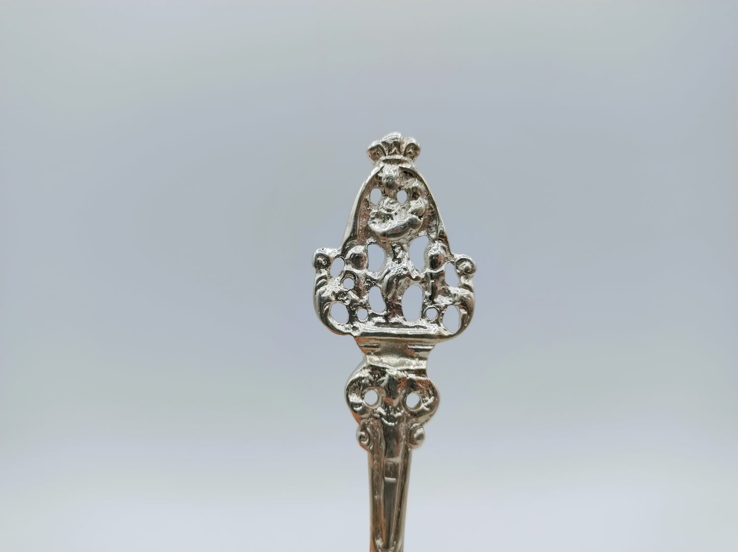 Silver birth spoon, H. Adema, Leeuwarden, 1860
