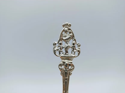 Silver birth spoon, H. Adema, Leeuwarden, 1860