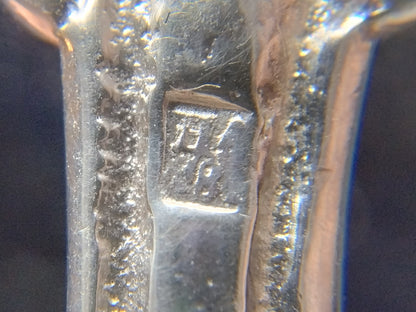 Silver birth spoon, H. Adema, Leeuwarden, 1860