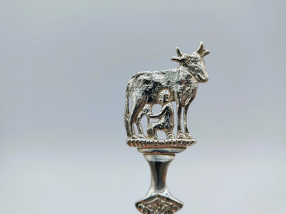 Silberner Geburtslöffel, J. Camphuis, Sneek, 1801