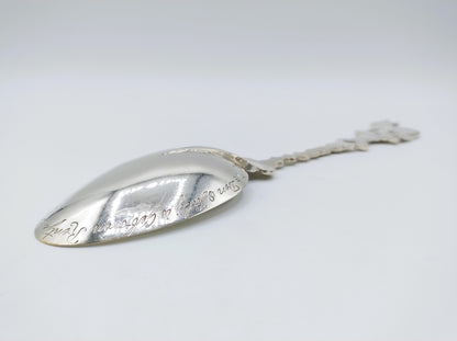 Silver birth spoon, J. Dijkstra, Ysbrechtum, 1815