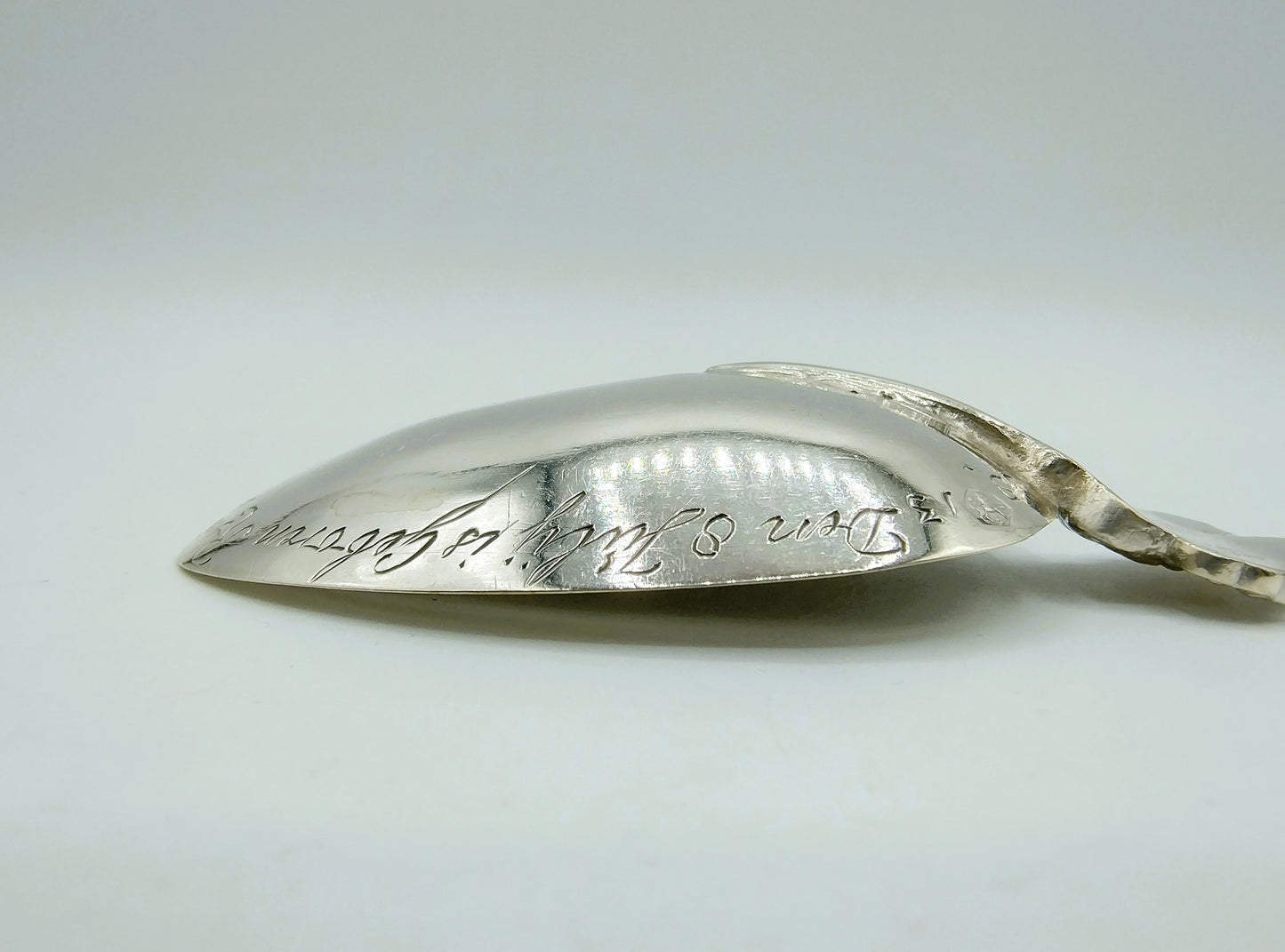 Silver birth spoon, J. Dijkstra, Ysbrechtum, 1815