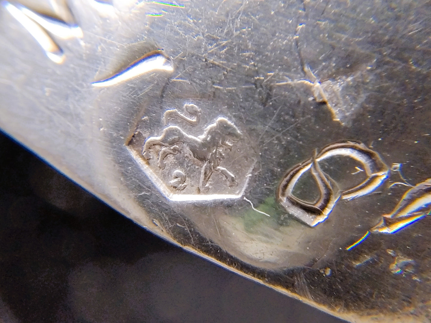 Silver birth spoon, J. Dijkstra, Ysbrechtum, 1815
