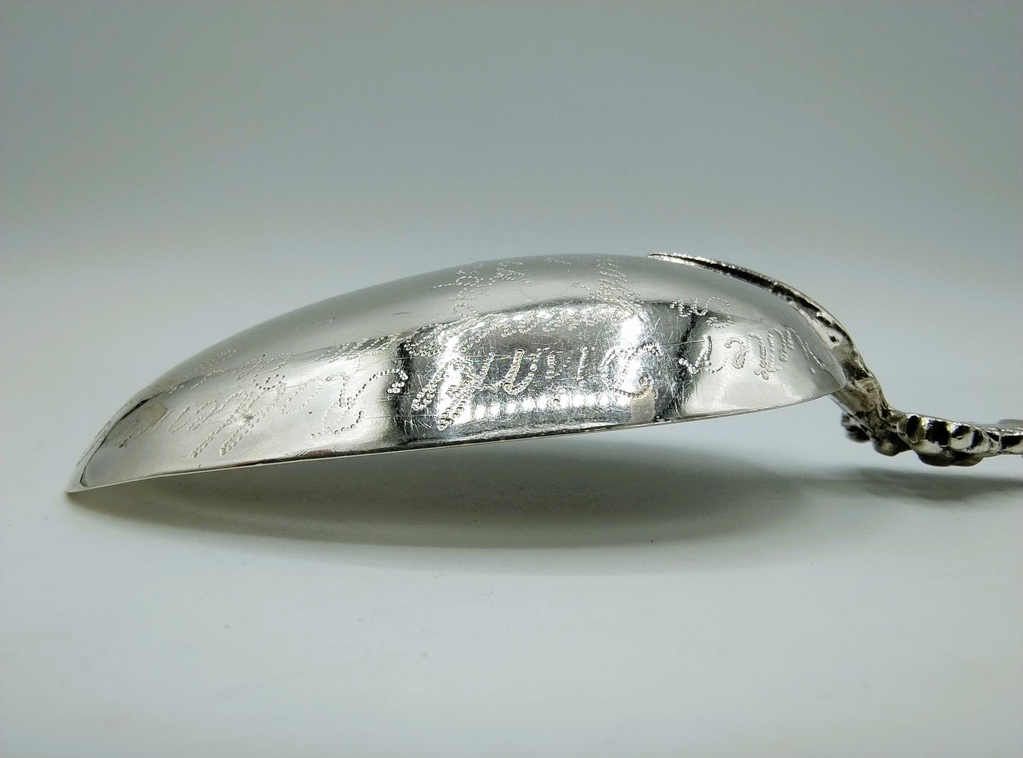 Zilveren geboortelepel, A.H. Braam, Sneek,  1817