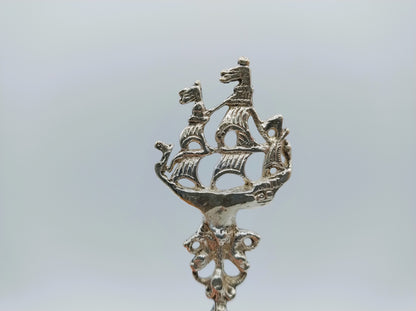 Zilveren geboortelepel, A.H. Braam, Sneek,  1817