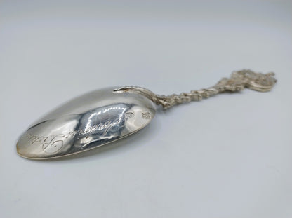 Silberner Geburtslöffel, H. Overhulsman, Amsterdam, 1797
