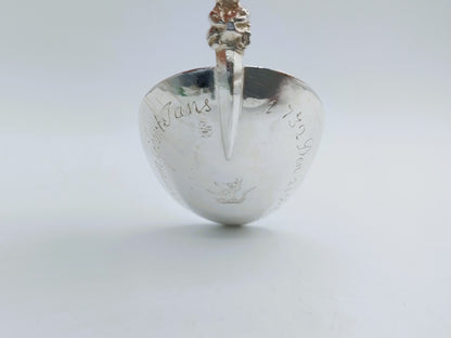 Zilveren geboortelepel, Vrede, G. van Velsen, Bolsward, 1732