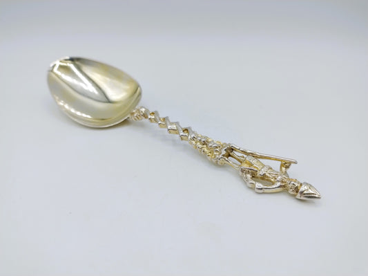 Zilveren geboortelepel, Musketier, Harlingen, 1738