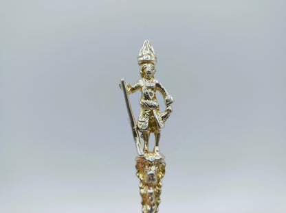 Silberner Geburtslöffel, Musketier, Harlingen, 1738