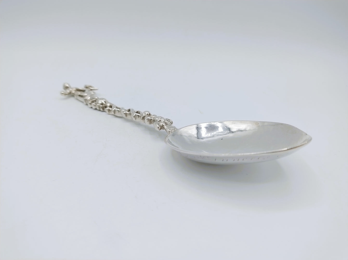 Zilveren geboortelepel, Hoop, F. Douma, Stavoren, ca. 1740