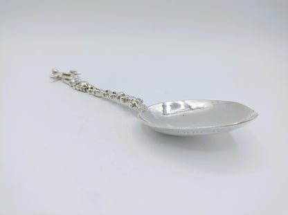 Zilveren geboortelepel, Hoop, F. Douma, Stavoren, ca. 1740