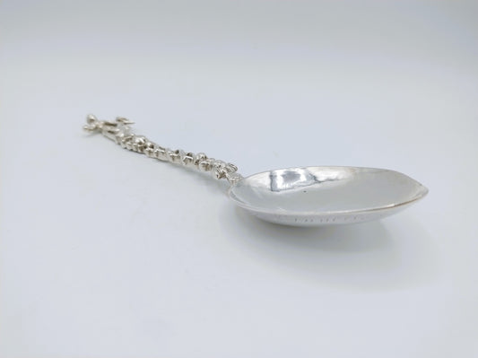 Zilveren geboortelepel, Hoop, F. Douma, Stavoren, ca. 1740