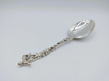 Zilveren geboortelepel, Hoop, F. Douma, Stavoren, ca. 1740