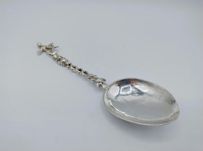 Zilveren geboortelepel, Hoop, F. Douma, Stavoren, ca. 1740
