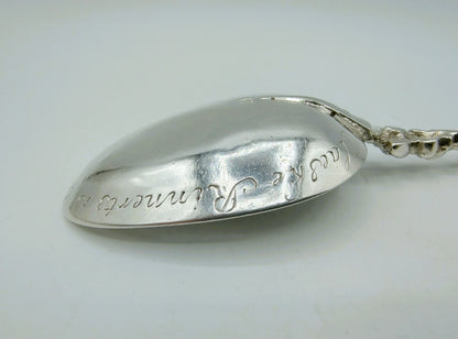 Zilveren geboortelepel, Hoop, F. Douma, Stavoren, ca. 1740