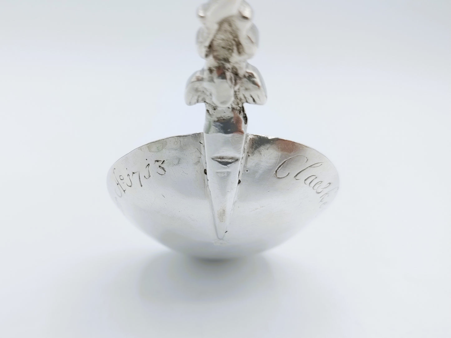 Zilveren geboortelepel, Hoop, F. Douma, Stavoren, ca. 1740