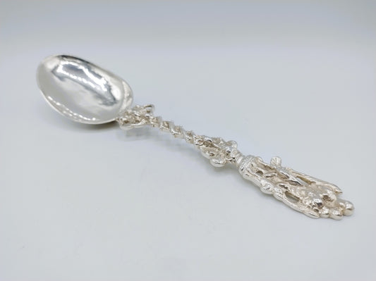 Zilveren geboortelepel, beschermengel, 1766