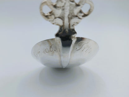 Silberner Geburtslöffel, Schutzengel, 1766