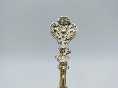 Silberner Gelegenheitslöffel, C. Seth, Leeuwarden, 1777