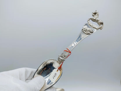 Unieke collectie met 39 Friese geboortelepels inclusief familiekronieken, 19e eeuws