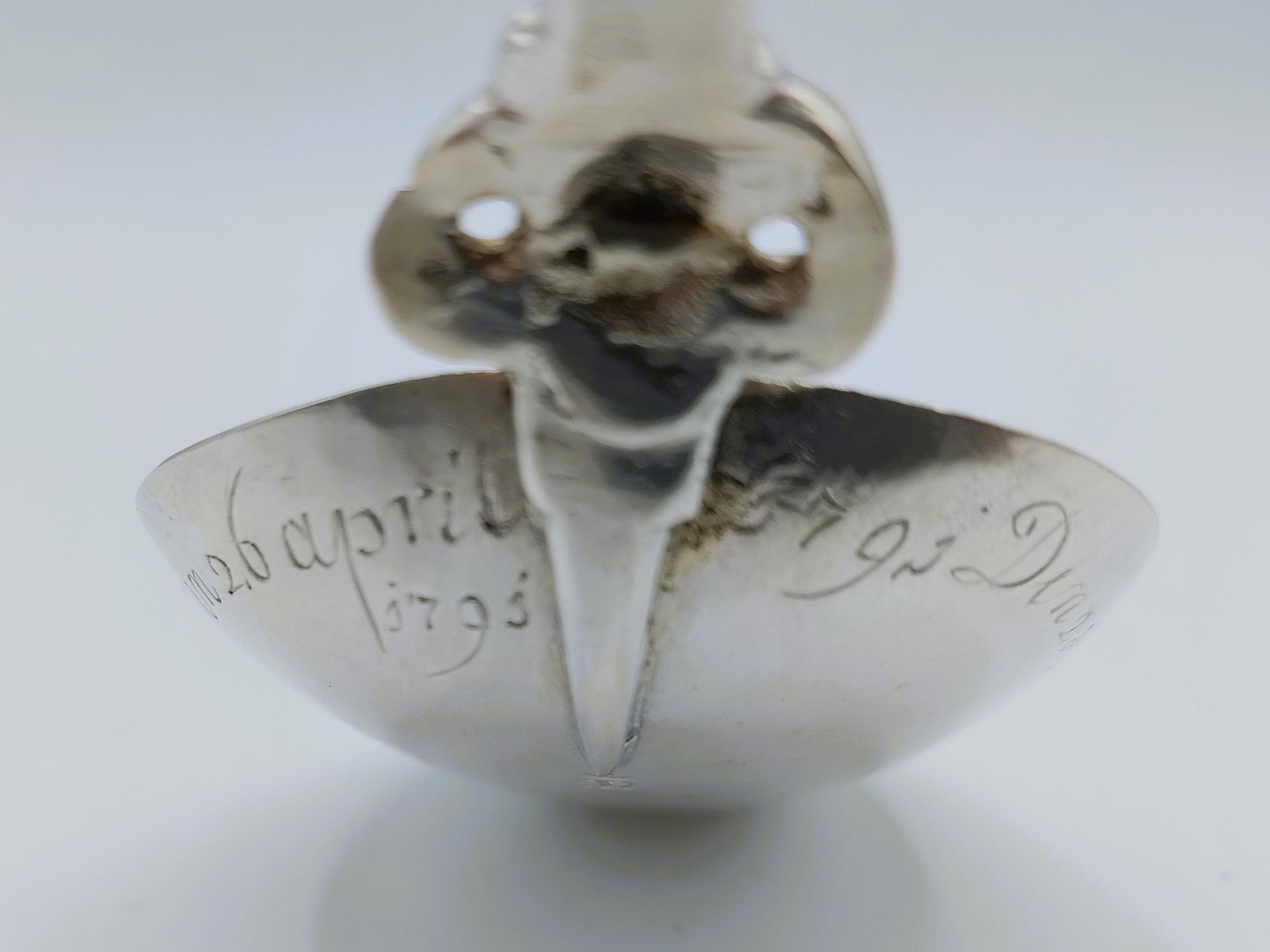 Zilveren geboortelepel, A.D. Jorritsma, Bolsward, 1791