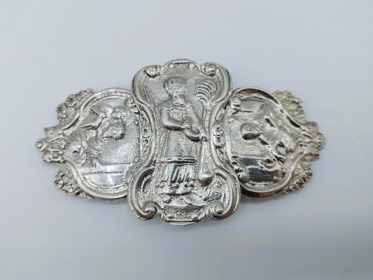 Zilveren schortenslot, C. Wendels, Middelburg, 1843