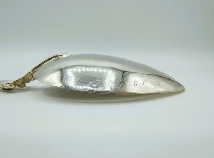 Silver birth spoon, A.M. Sustring, Sneek, 1839