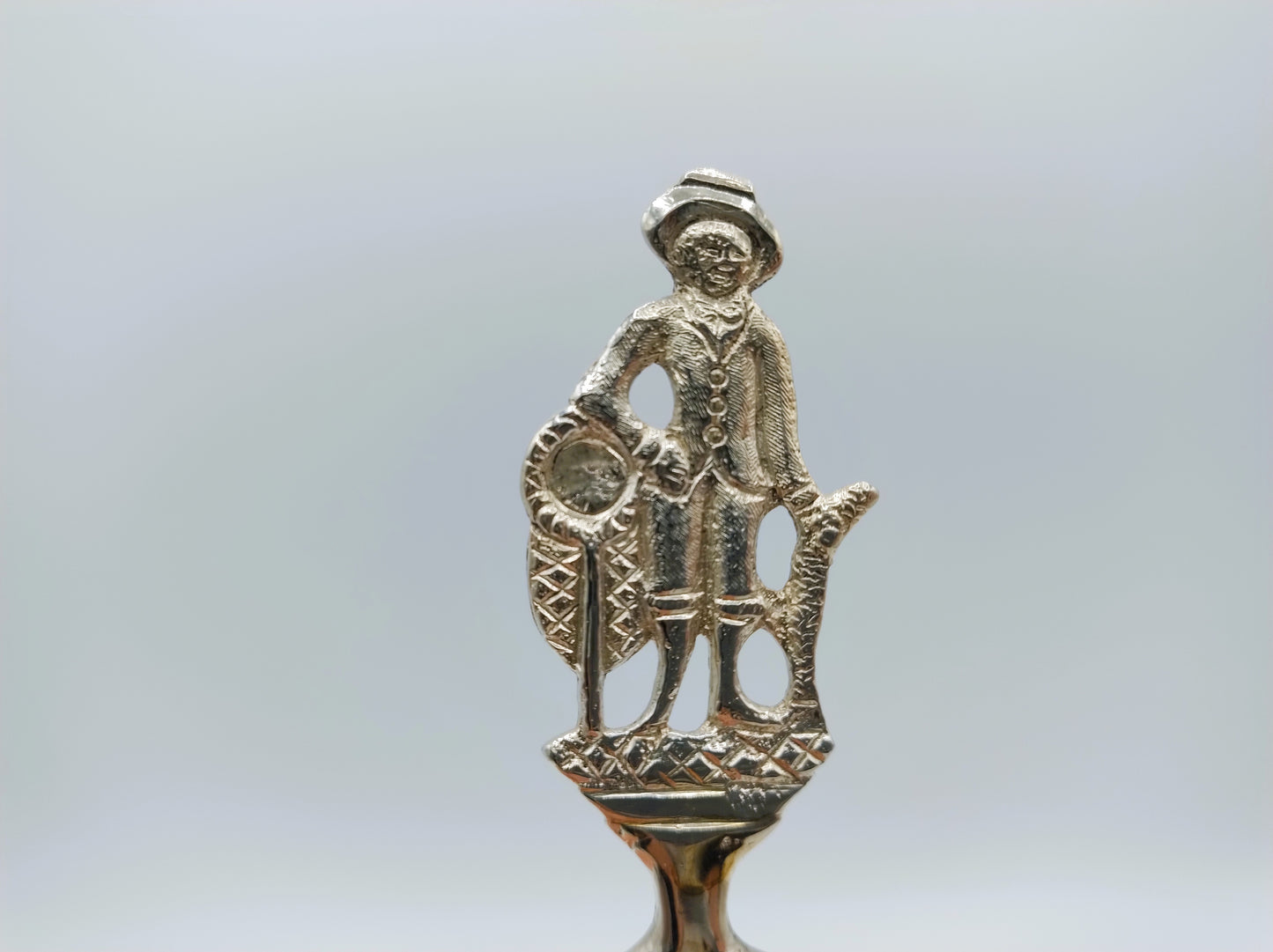 Silver birth spoon, A.M. Sustring, Sneek, 1839