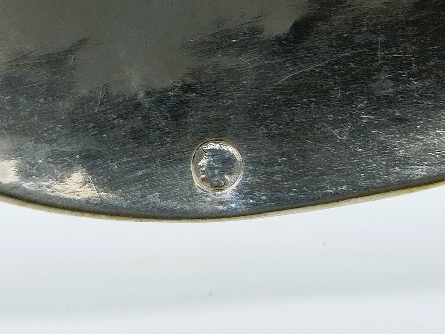 Silver birth spoon, A.M. Sustring, Sneek, 1839