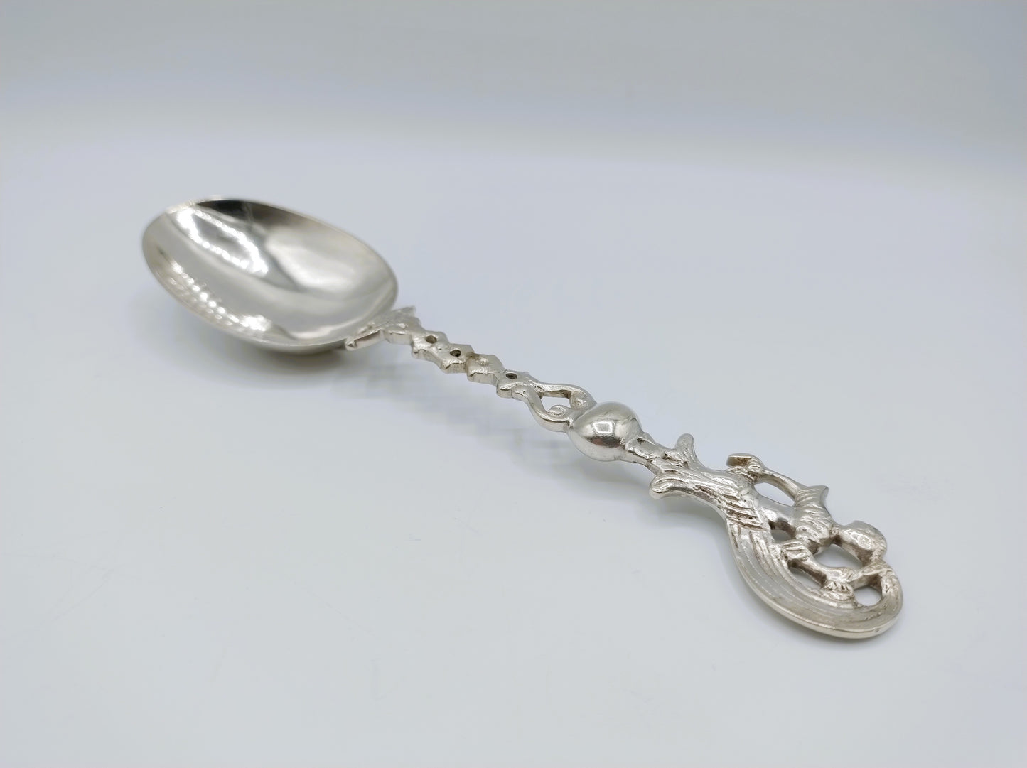 Zilveren geboortelepel, J. van der Wal, Lemmer, ca. 1780