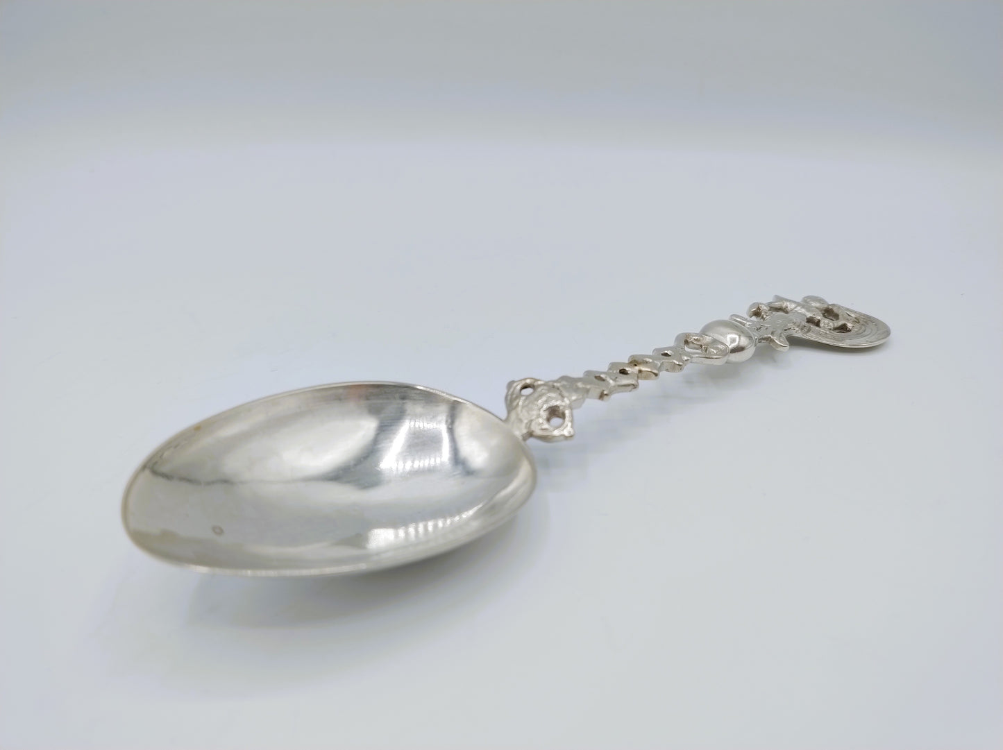 Zilveren geboortelepel, J. van der Wal, Lemmer, ca. 1780