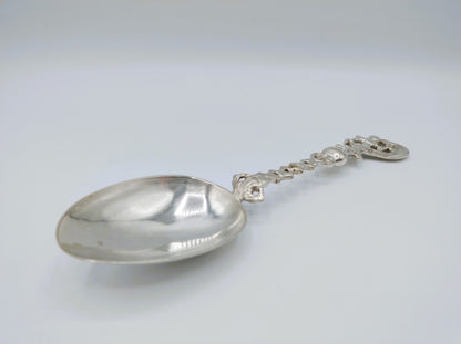 Zilveren geboortelepel, J. van der Wal, Lemmer, ca. 1780
