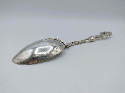 Zilveren geboortelepel, J. van der Wal, Lemmer, ca. 1780