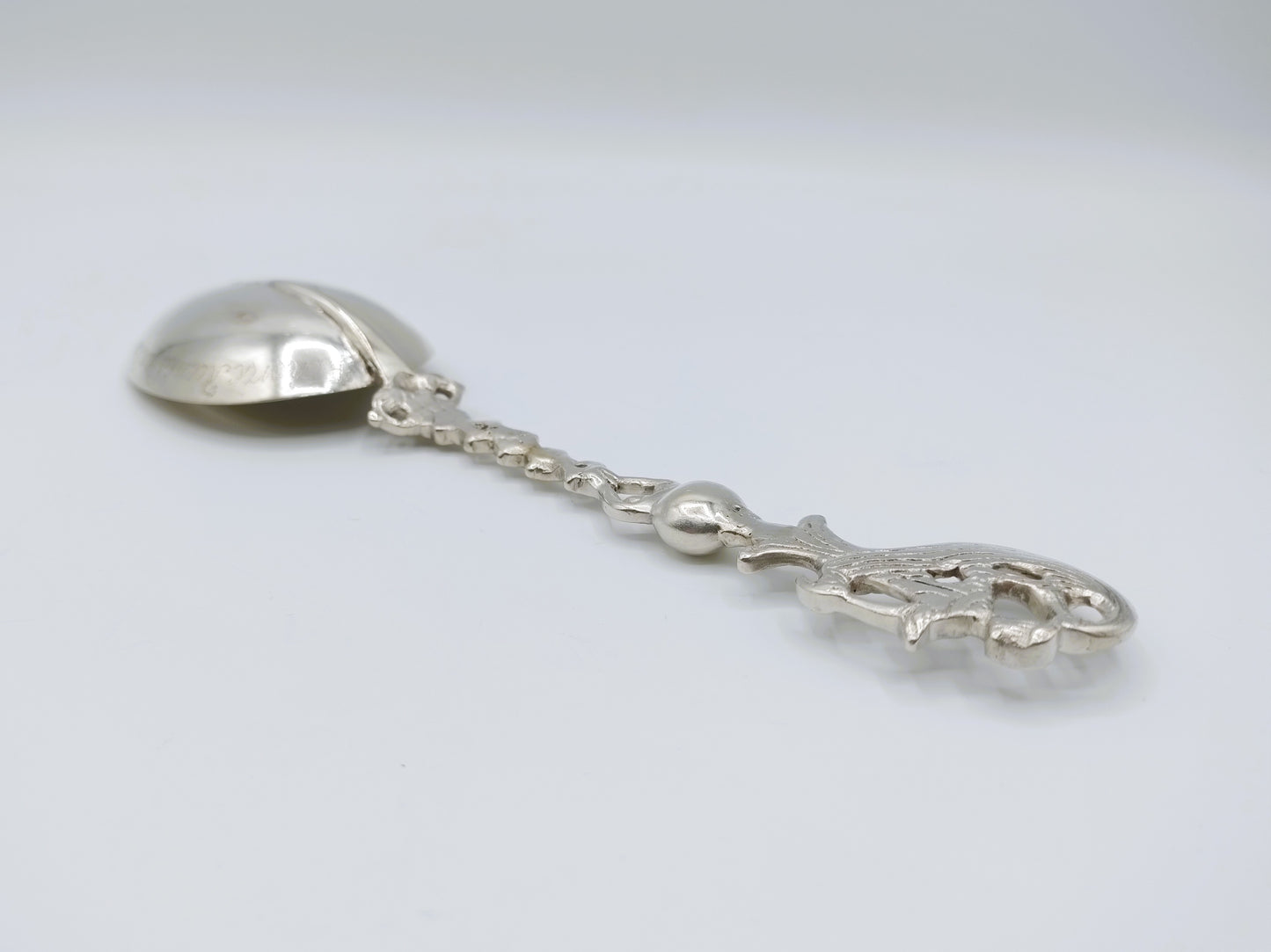 Zilveren geboortelepel, J. van der Wal, Lemmer, ca. 1780