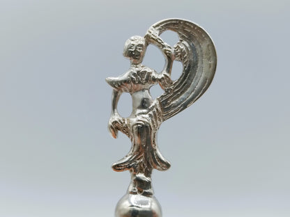 Zilveren geboortelepel, J. van der Wal, Lemmer, ca. 1780