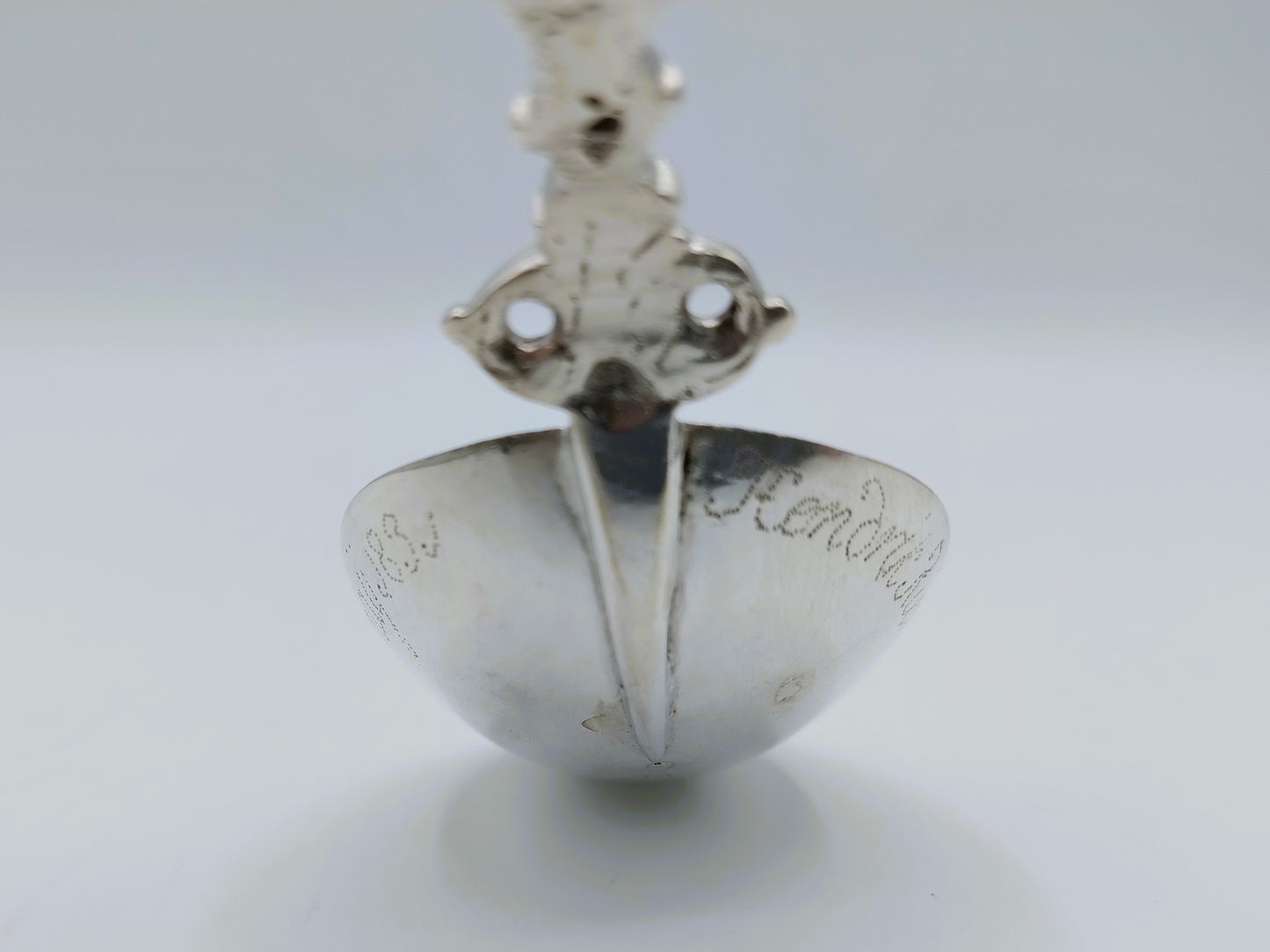 Zilveren geboortelepel, J. van der Wal, Lemmer, ca. 1780