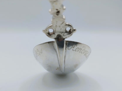 Zilveren geboortelepel, J. van der Wal, Lemmer, ca. 1780