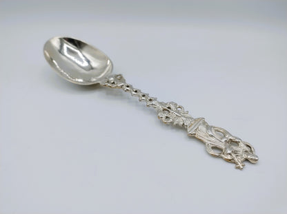 Zilveren geboortelepel, J. van der Wal, Lemmer, ca. 1780