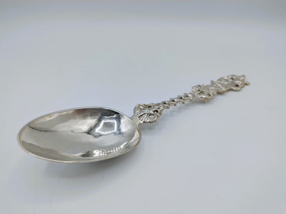 Zilveren geboortelepel, J. van der Wal, Lemmer, ca. 1780